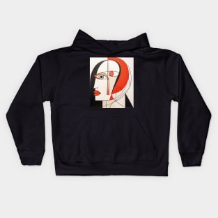 Picasso Artsy Style Woman Kids Hoodie